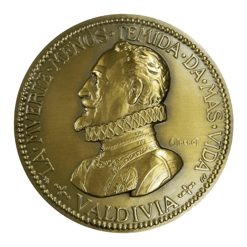 Medalla Bronce Pedro de Valdivia